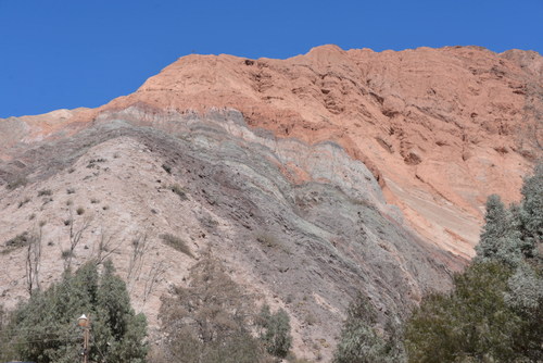 Colored strata.