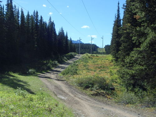 GDMBR: Basically we are following the Power Line road.