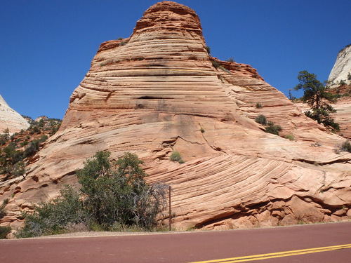 Pedaling through Zion NP.