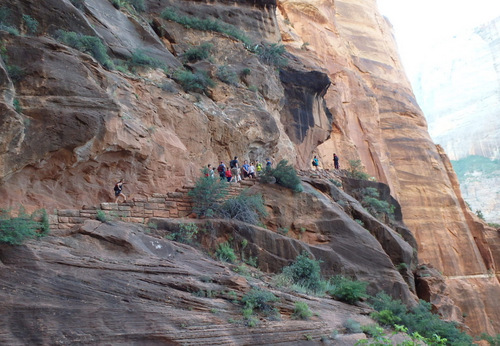 Hiked up the Grotto Trail.