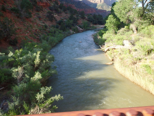 Crossing the Virgin River.