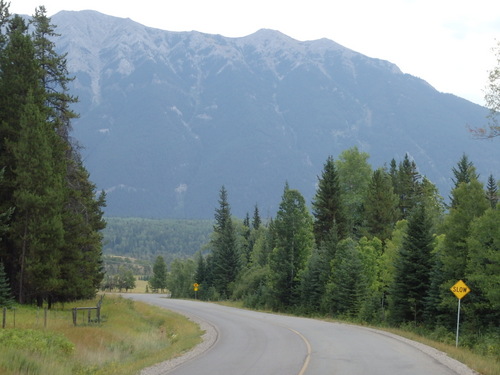 GDMBR: Southbound on Lower Elk Valley Road, BC, Canada.