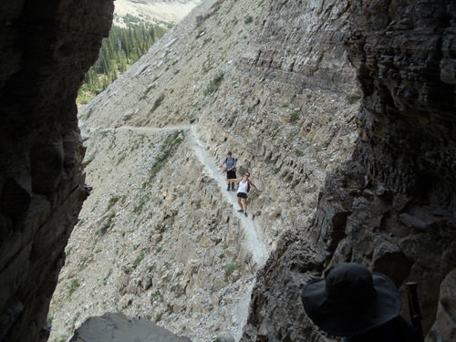 A tricky descent just before The Ladder.
