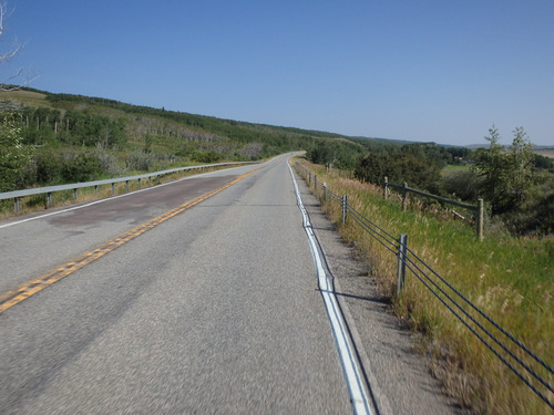 Riding the leg to the US-89 and MT-17 split.