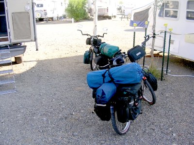 Loaded Panniers, After Bike Mounting.