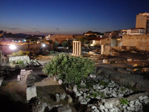 Pláka Athens at Night.