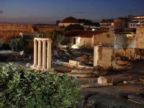 Pláka Athens at Night.