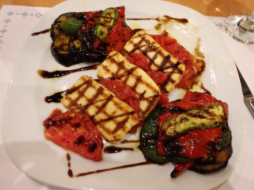 The evening's dinner.