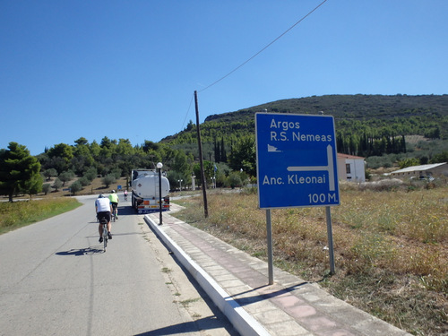 Ahead 100 meters.
