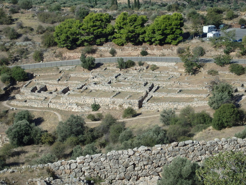 Overview of north side dwellings.