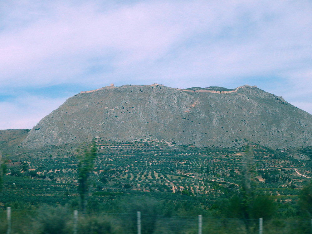 A view of Acrocorinth, looking north.