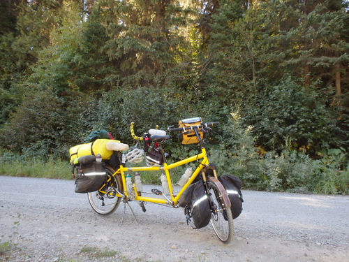 We take a road-side break in a pretty little area.