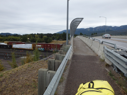 Whitefish railroad bridge, means we missed a turn.